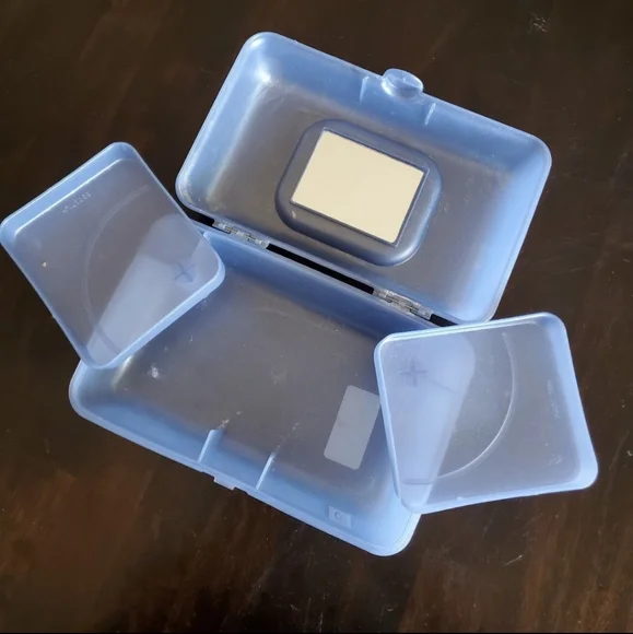 Caboodles Vintage 90's Y2K On-The-Gol Glitter Petite Blue/Purple Case - Picture 7 of 7